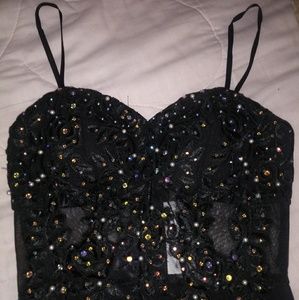 Beautiful black prom dress